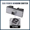 Power Window Switch, Driver Side Window Control Switch No.1K4959857AREH for Volkswagen Tiguan 2009-2017 Black, 1pcs