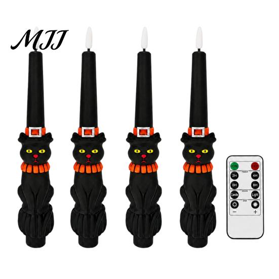 Unique Holiday Interior Lighting Christmas Candle Light, 3D Printed Santa Snowman Tree Light with Remote Decor Control, LED Ghost Flameless