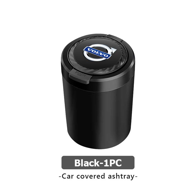 Car Ashtray One Touch Open Smokeless Cigarette Storage Cup For Volvo AWD V50 S60 XC60 S40 XC40 XC90 V60 S80 S90 V90 C30