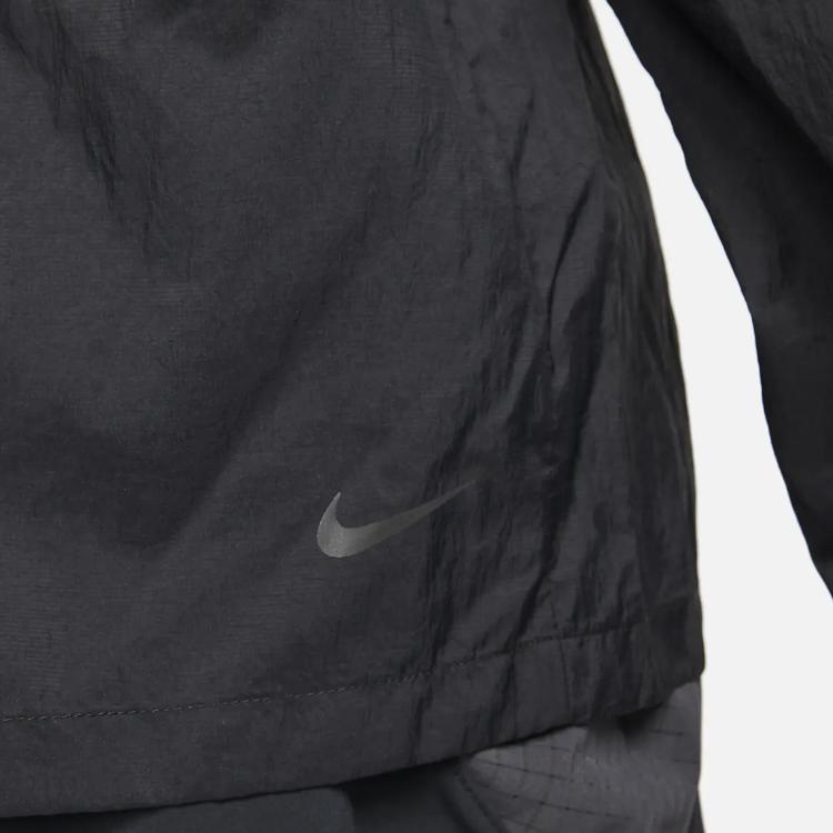 Nike Trail Aireez Lightweight Trail Running Jacket Black Men Streetwear DX6883-010