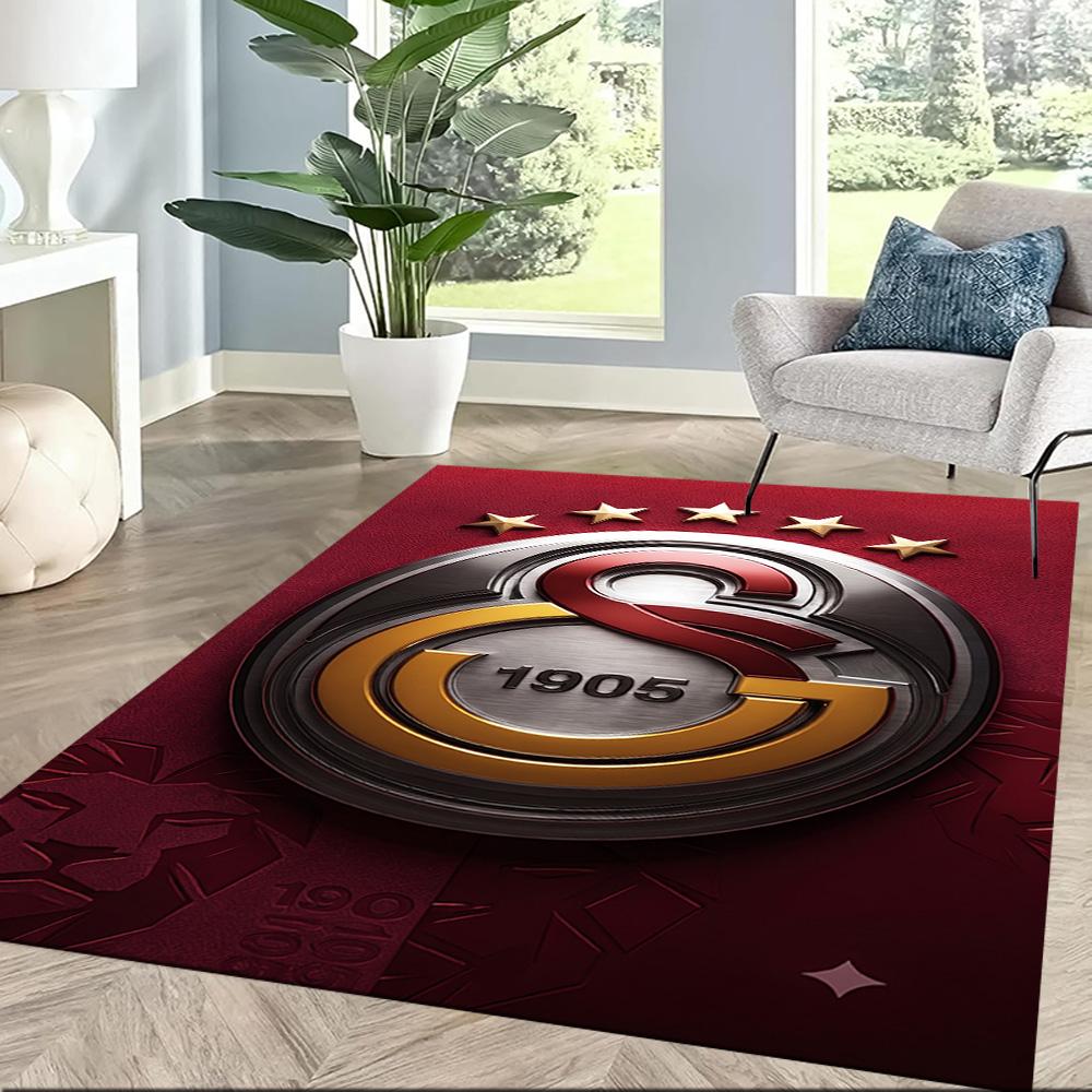 Galatasaray 28 Floor Rug Office Rug Suitable for Study Room Outdoor Entryway Bedrooms Antislip Carpet Office Home Decor Perfect Gift for Women/Men