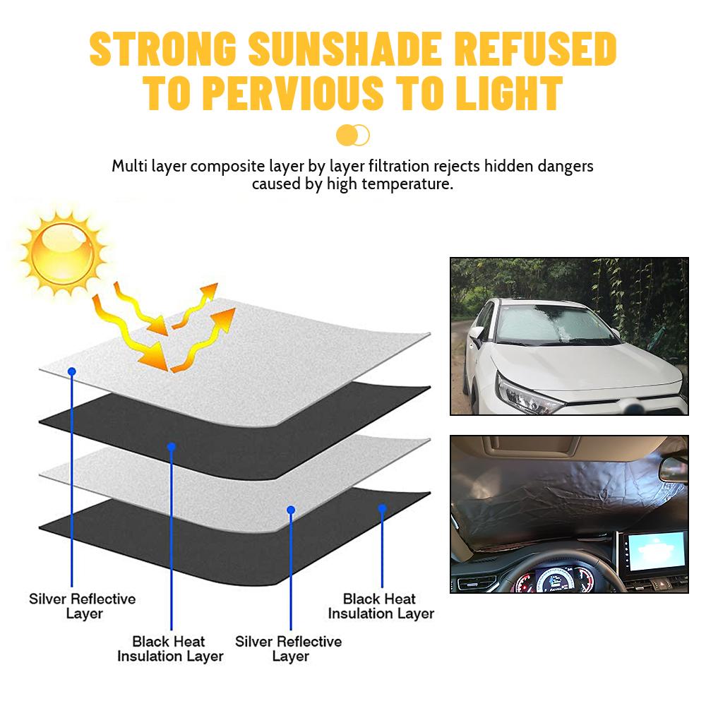 Car Sun Visor Windshield Sunshade Auto Front Window SunShade Car Windshield Visor For Toyota RAV4   2022