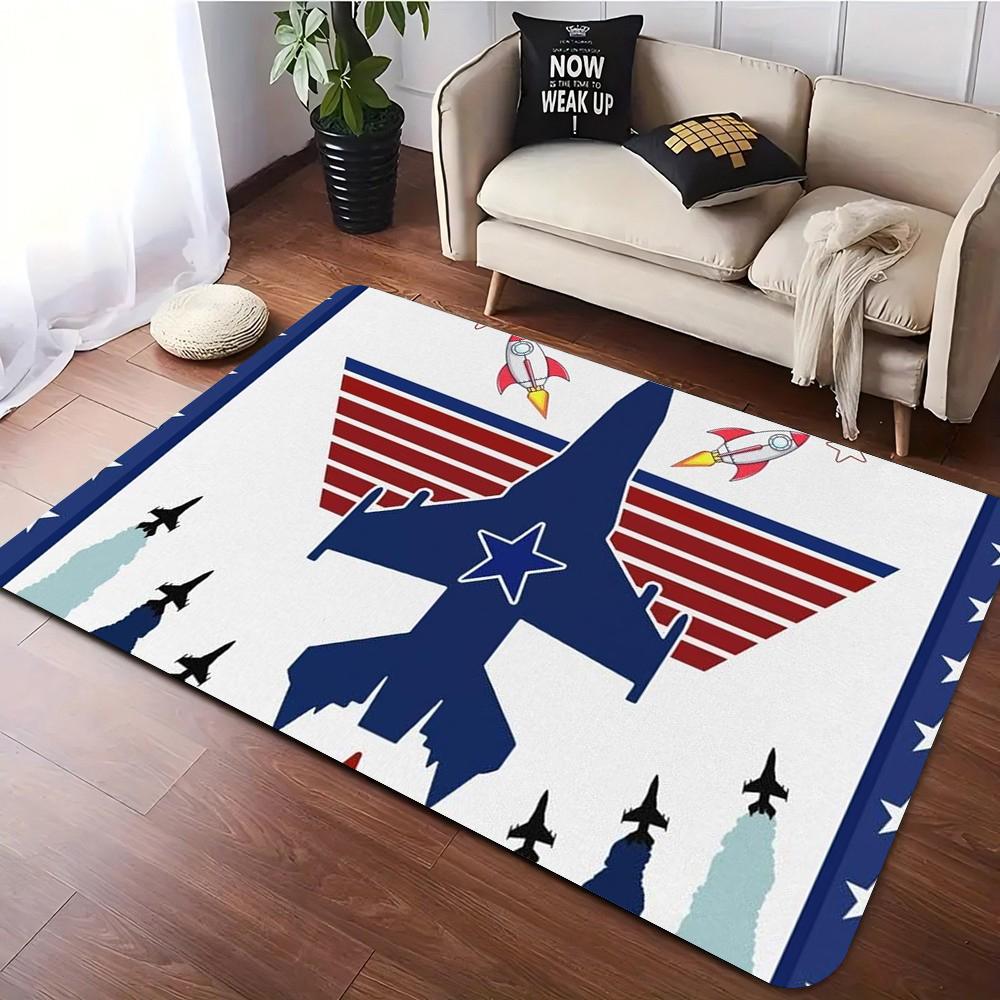 Airport Game Rug, Airport Play Rug, Kids Airplane Runway Carpet, Car Parking Playmat, Fun City Road Mat Educational Rug Carpet