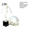 Aerodynamic Bubble Landscaping Dancing Skeleton Bubbler Aquarium Decoration, Movable Pneumatic Fish Tank Ornament Resin with 1-Meter Air Hose,