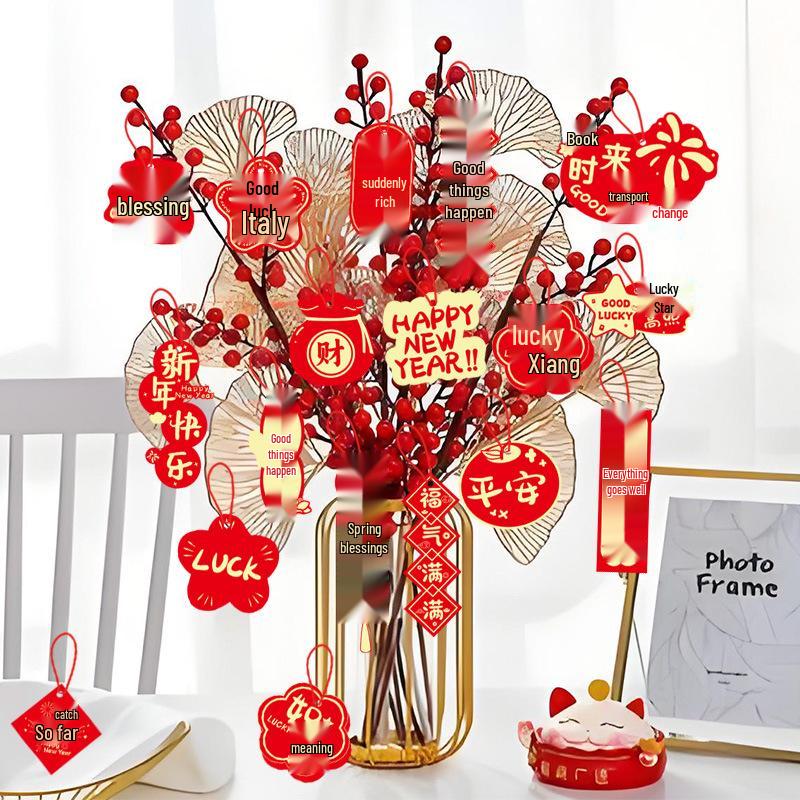 Year of the Horse Spring Festival Pendant Decorations for Living Room Atmosphere and Bonsai Ornaments