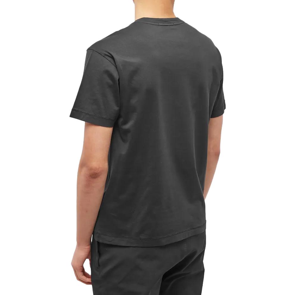 STONE ISLAND Gefärbtes Logo T-Shirt Schwarz Herren Oberteile 101524113-A0029