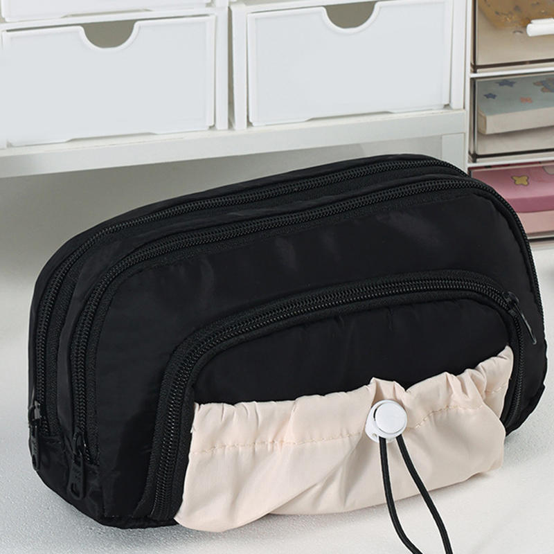 Large Capacity 3 Layered Pencil Bags Kawaii Front Pocket Pencil Pouch School Stationery Gifts Creative Pencil Case