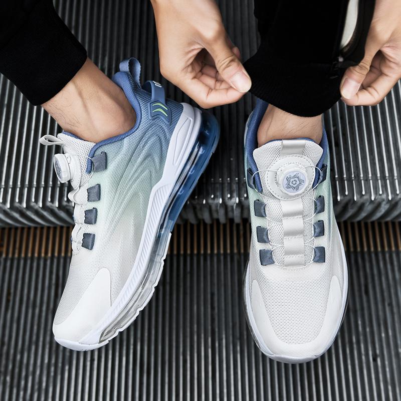 Outdoor Men Running Shoes Cushioning Jogging Sports Shoes Men's Breathable Mesh Training Sneakers Air Cushion Walking Shoes Men