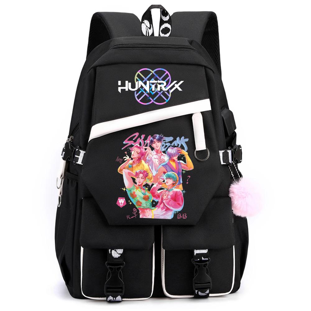 Anime K-pop Demon Hunters Printed Large Capacity Backpack for Teenger Student Girl Boy Back To School Bookbag Kid Gift Women Waterproof Travel Bag