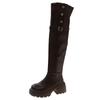 Thick-soled over-the-knee boots for women's spring and autumn new two-wear versatile and thin retro thick-heeled knight boots long boots