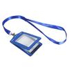 PU Leather Multi-function Card Holder Case for Work Badge Bus Pass ID Card Bank Card Credential Holder