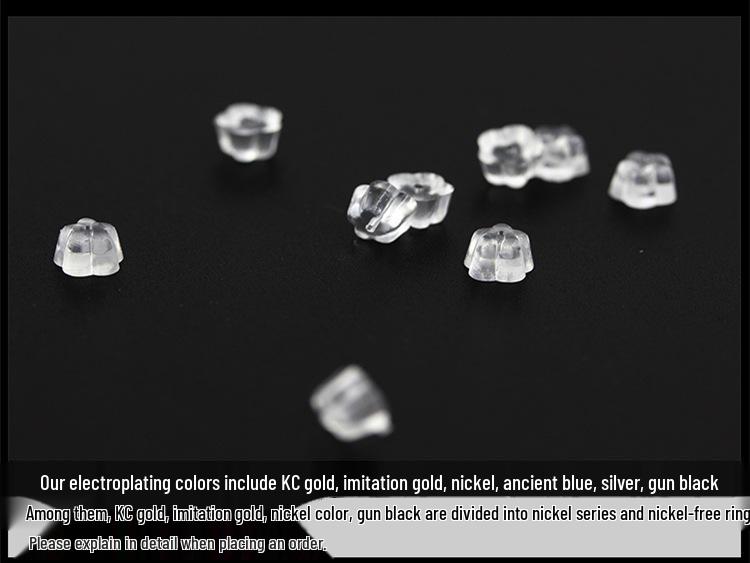 DIY Earring Accessories: Transparent Plastic Earplugs in Pentagonal, Octagonal, and Cylindrical Shapes