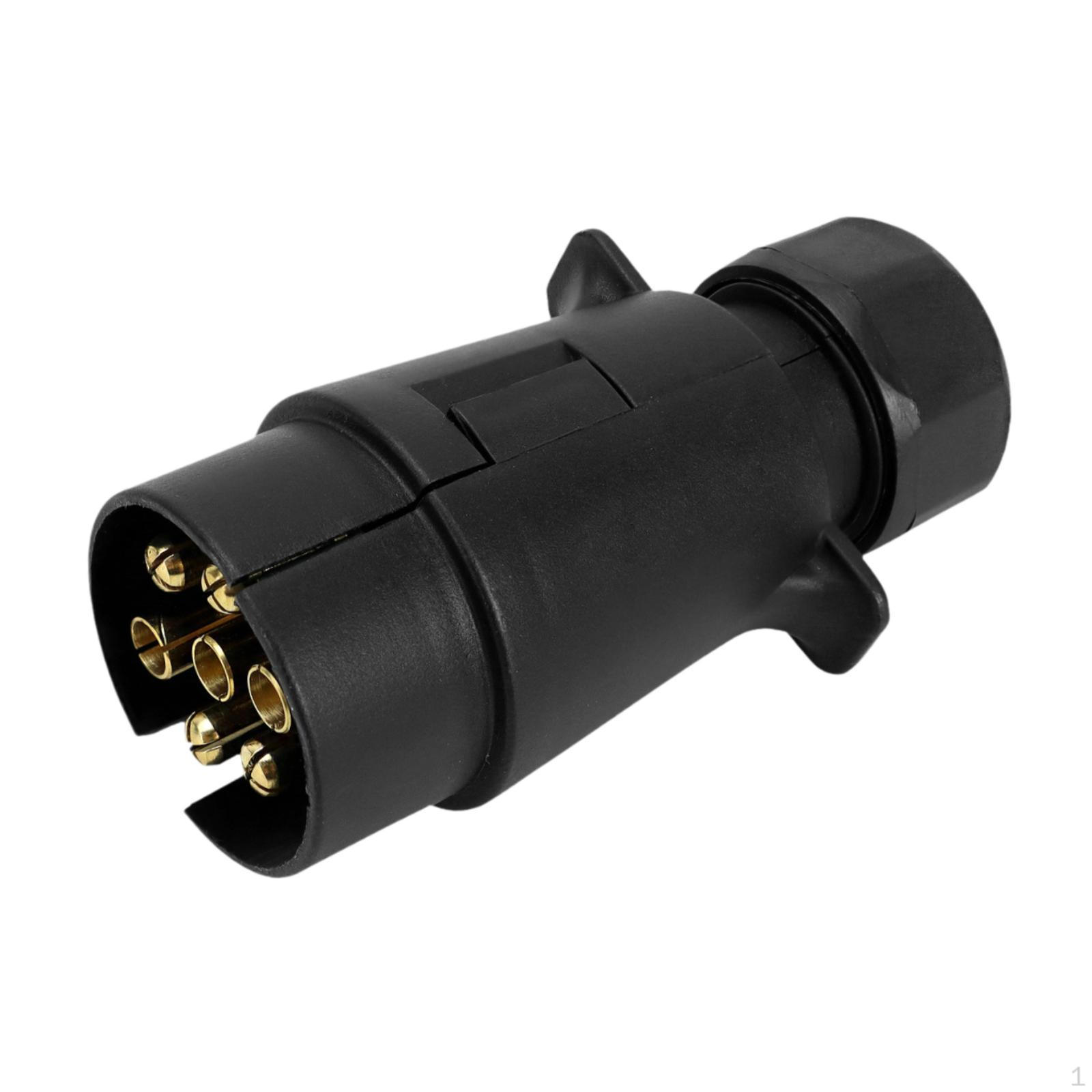 

Розетки прицепа Электрика Адаптер вилки Аксессуары Запчасти для буксировки Европейский стандарт Лезвие 7 контактов для