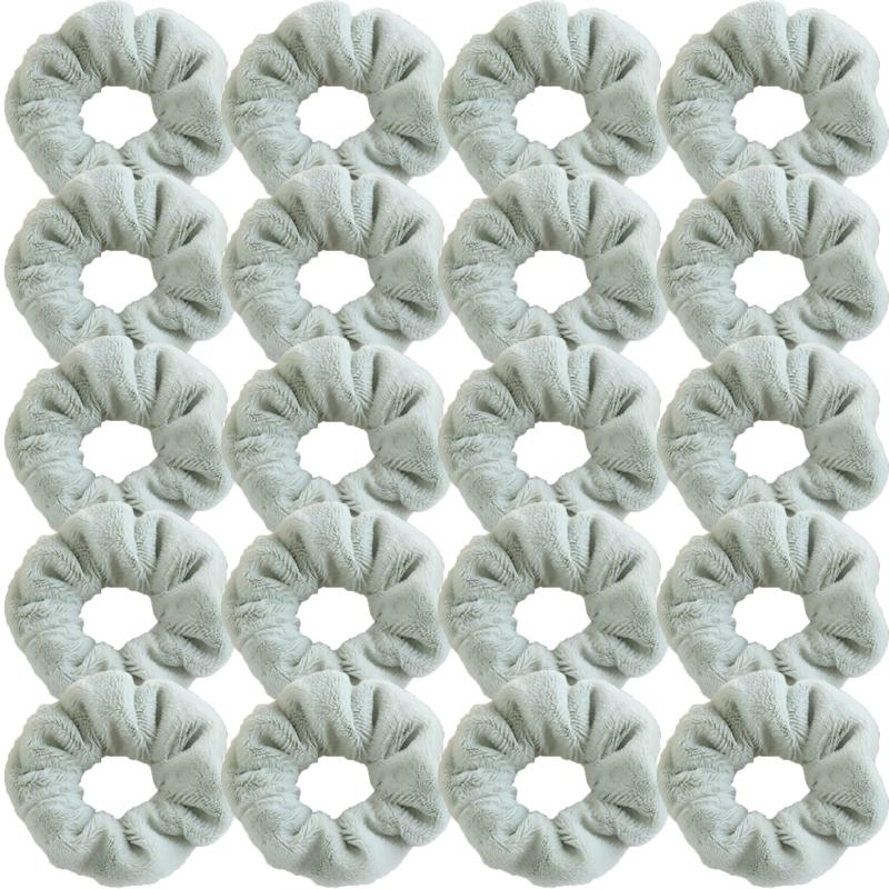 Korean Style Plush Candy Color Hair Ring Woman Cute Sweet Fashion Scrunchie Hair Accessories