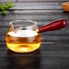 350ML High Borosilicate Glass Tea Dispenser Creative Fair Cup Eagle Mouth Side Wood Handle Heat-resistant Kung Fu Tea Set Teapot