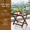 Stabile Basis Holz Kleiner Tisch Stabil Mini Beistelltisch Tisch Klappbarer Couchtisch Camping Terrasse