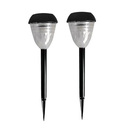 2Pcs Solar Pathway Outdoor Garden Waterproof Yard Lights Solar Powered Lights IP65 Lights