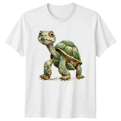 Whimsical Sea Turtle TShirt Ocean Wildlife Gift For Him And Her
