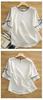 Blouse Summer Top Short Sleeve Crew Neck Pullover Chiffon Pleated Sleeves Loose Fit Stylish Feminine Clean [Seira] Women's T-Shirt