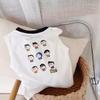 Summer Kids Cotton Cartoon Print Vest Sleeveless Undershirt For Boys And Girls