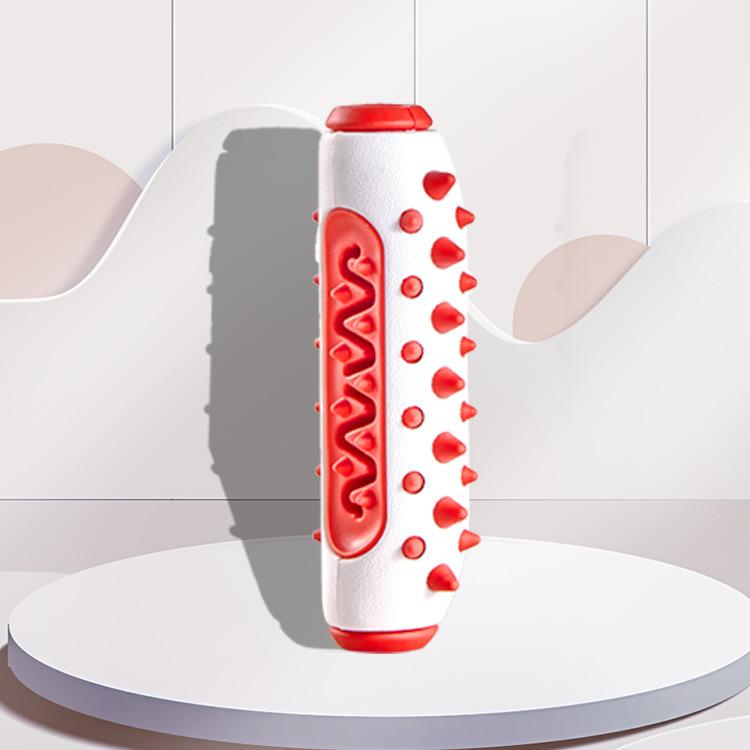 

Dog Toy Teething Stick Chew Teeth Cleaning Bones Dog Toothbrush Safe Tpr Puppy Dental Care Cleaning Toy Supplies Leaking Food красный