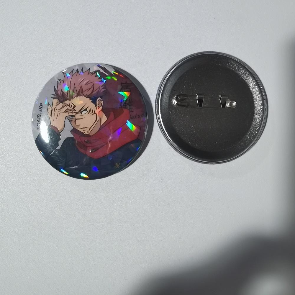 Japanese Anime Jujutsu Kaisen Tinplate Brooch Pins, Figure Icon Badge, Handmade Brooches, Breastpin for Backpack Clothes