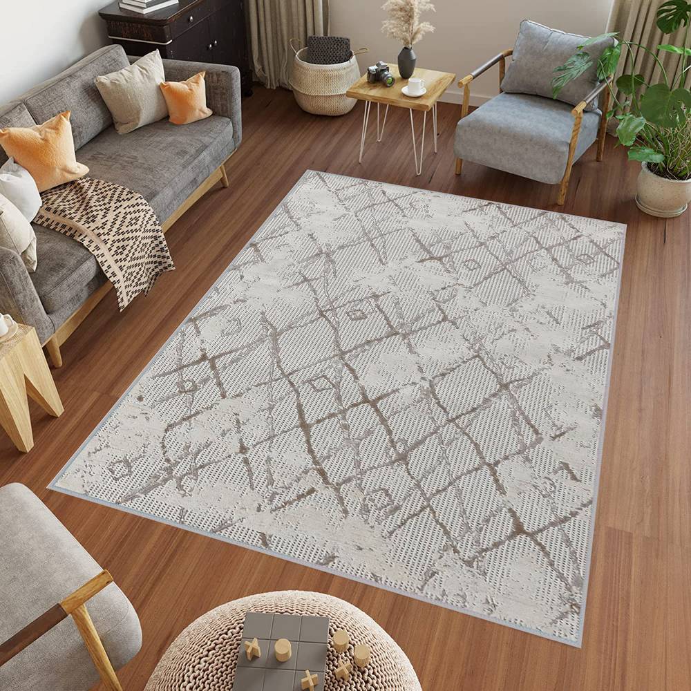 

Моющийся ковер с принтом Rovigo Home RVG0726 50x80 коричневый