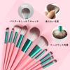 Derpilo Makeup Brush 10 with Cosmetic Storage and Premium Wood Premium Fiber Makeup Eyeshadow Concealer Nose Shadow Everyday Makeup Suitable for