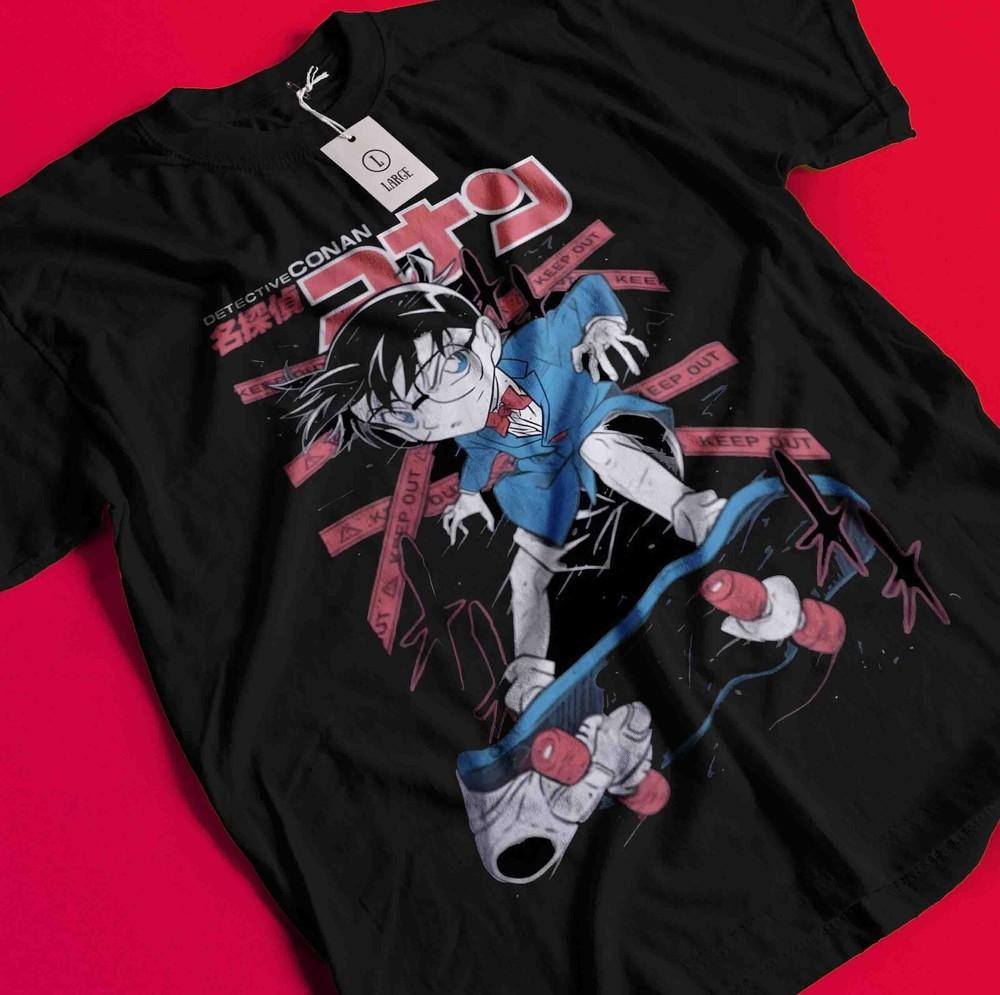 

Detective Conan T-Shirt Detective Conan Shirt Heiji Tee Vermouth Gin Ran Kid Cat BB782 L