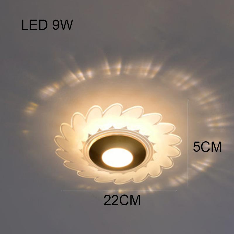 2024 new flower-shaped ceiling lamp corridor aisle porch balcony lights modern bedroom cloakroom simple creative round lighting