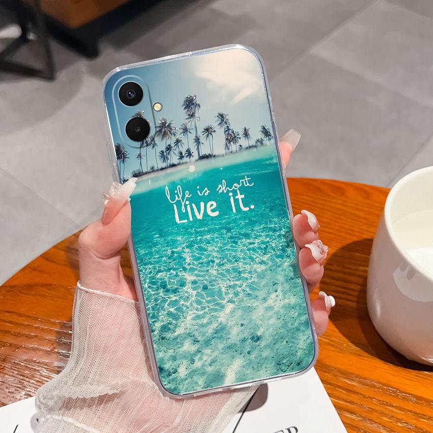 

Для Samsung A07 A71 M36 F36 F56 A17 A37 A53 A54 Чохол для телефону Літні фруктові візерунки Ультратонкий Прозорий ТПУ Захисний чохол Для Samsung Бампер Samsung S26 Ultra