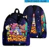 Cartoon Youthful My Singing Monsters Student School Bags Notebook Backpacks 3D Print Oxford Boys/Girls Funny Travel Bags