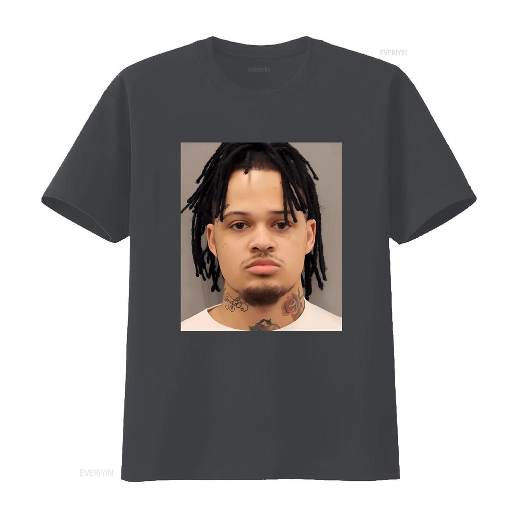 Summrs Mugshot T Shirt for Men Unique Design High Quality Print Perfect Streetwear Fashion Vintage Washed Top For Everyday Wear