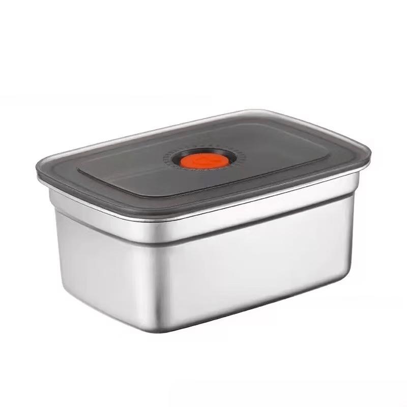 

Ruhan 304 Stainless Steel Food Storage Containers with Lids (Set of 2)