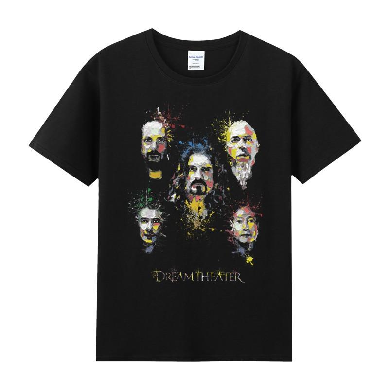 Summer Cotton Crewneck Shortsleeved Tshirt  Rock Music  Dream Theatre Band