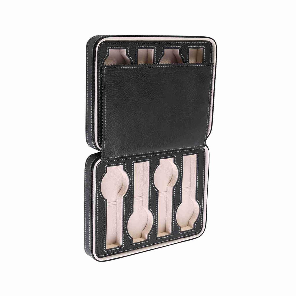 1Pc 8 Grids Watch Display Storage Box Portable Zippered Travel Collector Case Organizer New