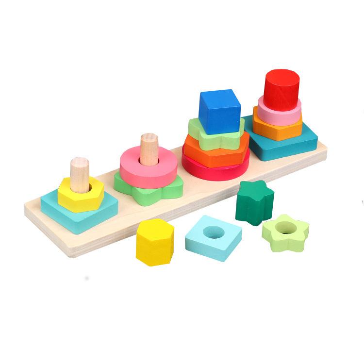 High-Quality Geometric High-Quality Shape High-Quality Color Youngsters High-Quality Wooden High-Quality Puzzle High-Quality Montessori Play sets