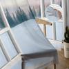 Sheer Sunrise Snow Footprints Tulle Curtains Living Room Bedroom Decoration Chiffon Voile Kitchen Window Curtain Drapes Polyester Washable Area Ready