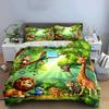 Jungle Dieren Avontuur Set: Leuk Buiten Prachtig DrieDelig Beddengoed Set Cadeau Voor Kinderen En Volwassenen