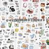 moin moin for convenience and everyday soft serve ice cream 2504sl357 stickers, 12-piece set, small, supermarkets, stores, items/stuffed toys, cream,