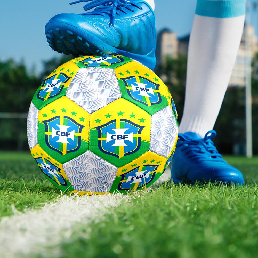 1 Stück Brasilianischer Fußballverband CBF Fußball Fußball Größe 5 Hallenfußball Mode Bunt Hinterhofspiel - Großartig für Sportfans Geschenk