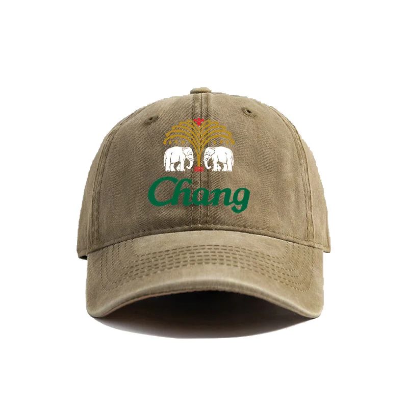 2026 Chang Beer Baseballkappe Distressed Hüte Kappe Herren Retro Outdoor Sommer Verstellbar Chang Beer Thailändisches Getränk Hut Mode