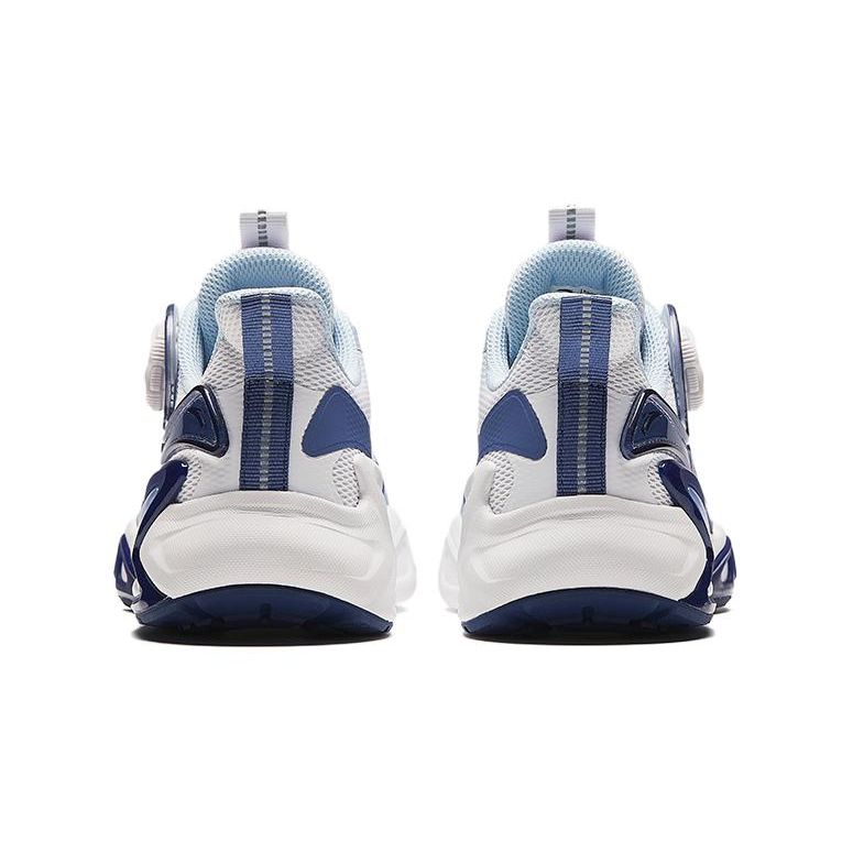 Anta Kids Versatile Comfortable Simple Non-Slip Shock Absorbing Breathable Low-Top Running Shoes Kids running shoes White Blue 312418803-4