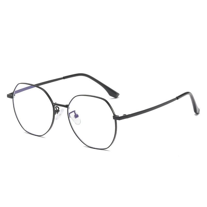 

Stylish, Simple, Versatile, Large-frame Polygonal Glasses for Commuting, Anti-blue Light Glasses for Women with Myopia. -6.0