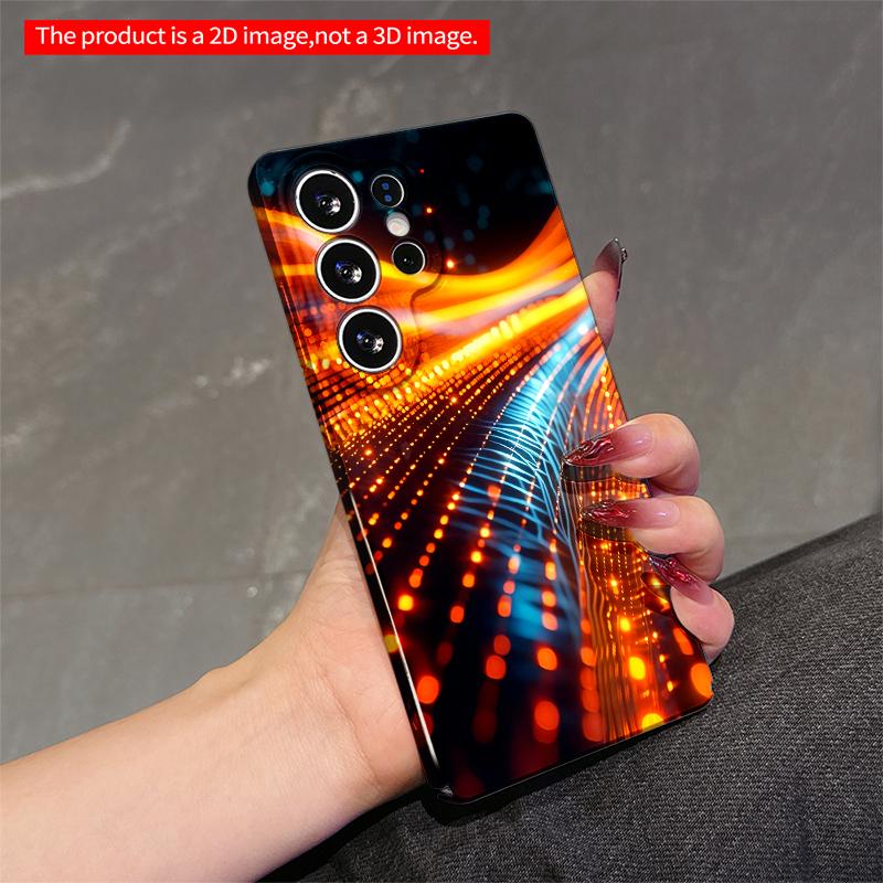 2DFlat Samsung phone case Neon Flow Light Trails Applicable to Galaxy S22 S23 S24 S25ULTRA S26 A12 A13 A14 A15 A16