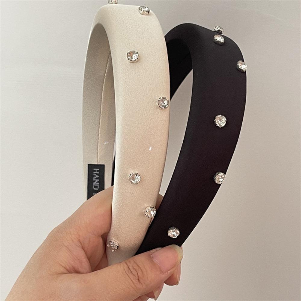 Water Diamond Sponge Hair Hoop Sparkling Korean Hairband Wash Face Headband  High End Headwear