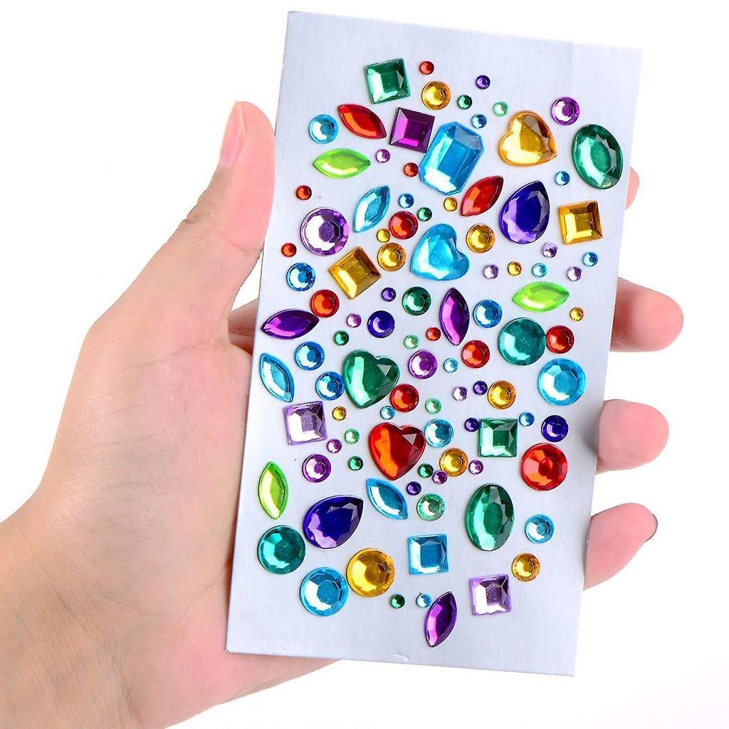 - Rhinest Sticker Bling Craft Jewels M Stickers, Assorted Size, 5 Sheets (