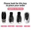 Car Key Case Cover For Mercedes Benz C E A B S Class Gle Gla Glb, Soft Tpu Key Fob Protector With Luxury Zinc Alloy Frame