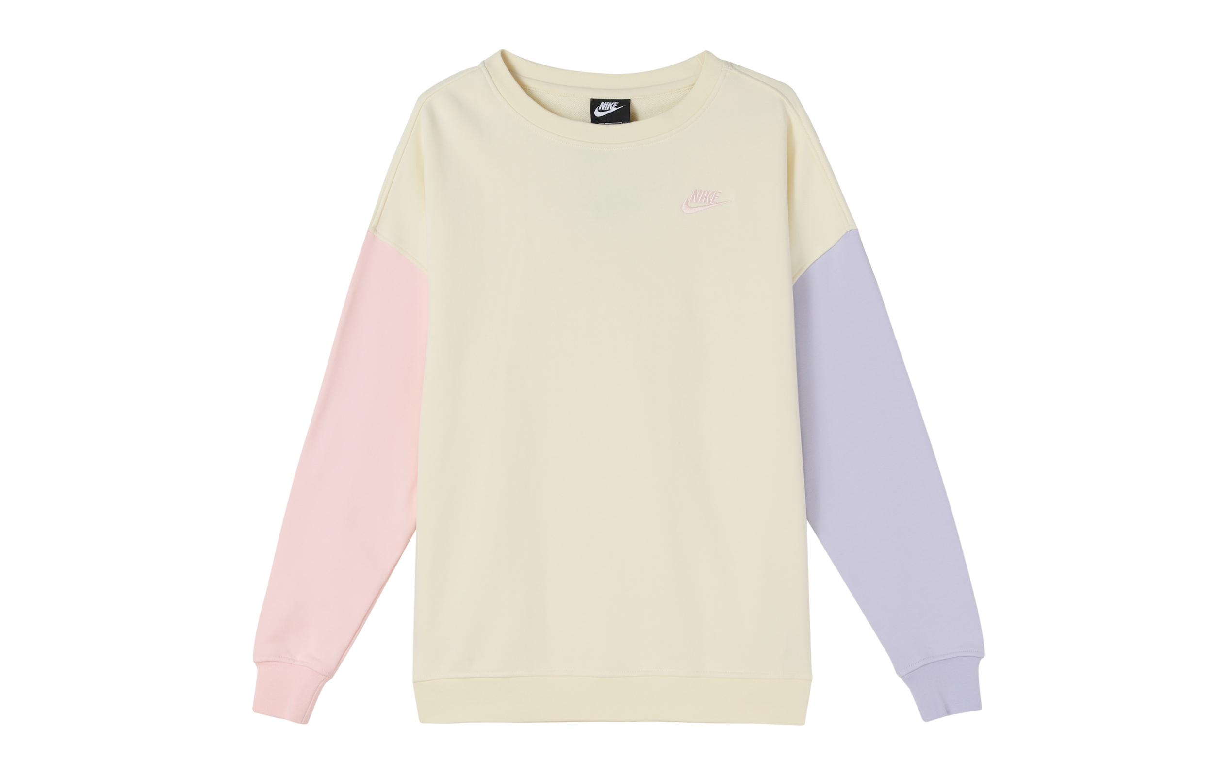 Nike Sweatshirts Women s White Crew Neck Moderate Regular DJ6946-156 S