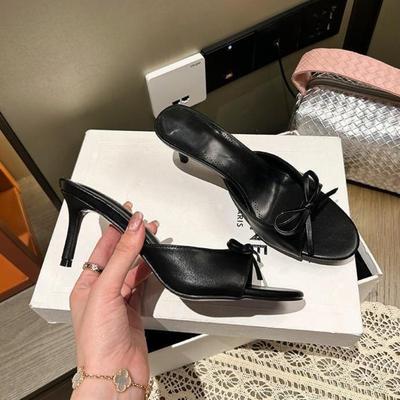 Γυναικείες Παντόφλες Muller 2025 Καλοκαίρι Νέα Γυναικεία Σανδάλια με Ψηλό Τακούνι Κομψή Ιδιοσυγκρασία Ψηλοτάκουνες Παντόφλες για Γυναίκες Παντόφλες με Ανοιχτά Δάχτυλα